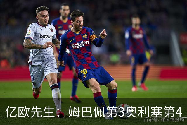 亿欧先生：姆巴佩第3奥利塞第4 巴黎5人巴萨蓝军4人